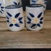 Temptation Old World Pitcher Salt Pepper Creamer Spreader Garlic Keeper Flower