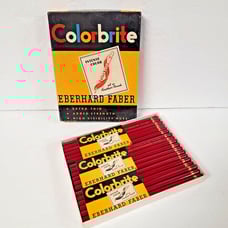 36 Eberhard Faber Colorbrite RED Intense Color Pencils #2126 NIOB