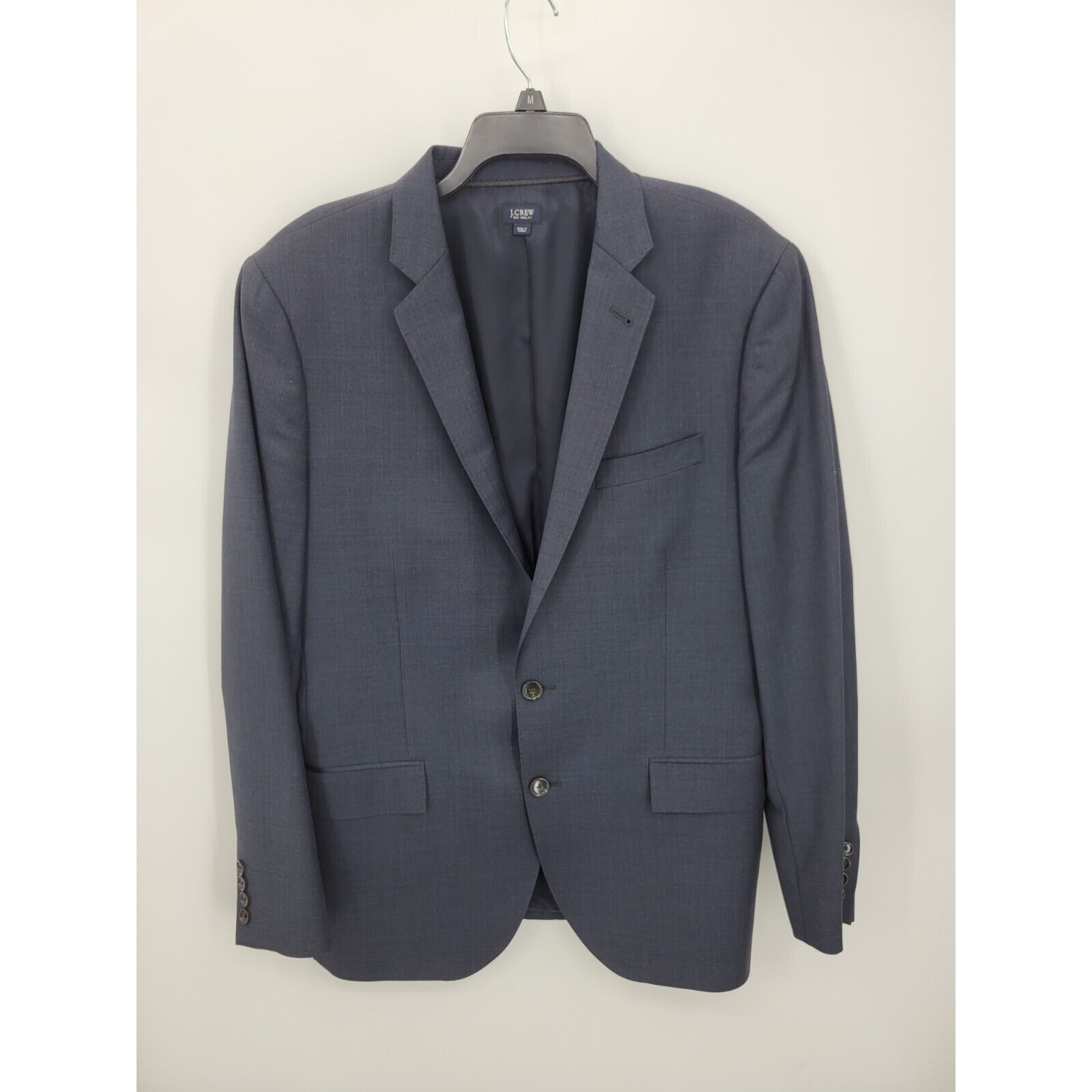 J Crew Ludlow Blazer Mens 42 Blue Tollegno 1900 Wool Sport Coat Jacket