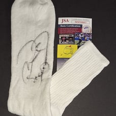 Mick Foley autographed sock JSA COA