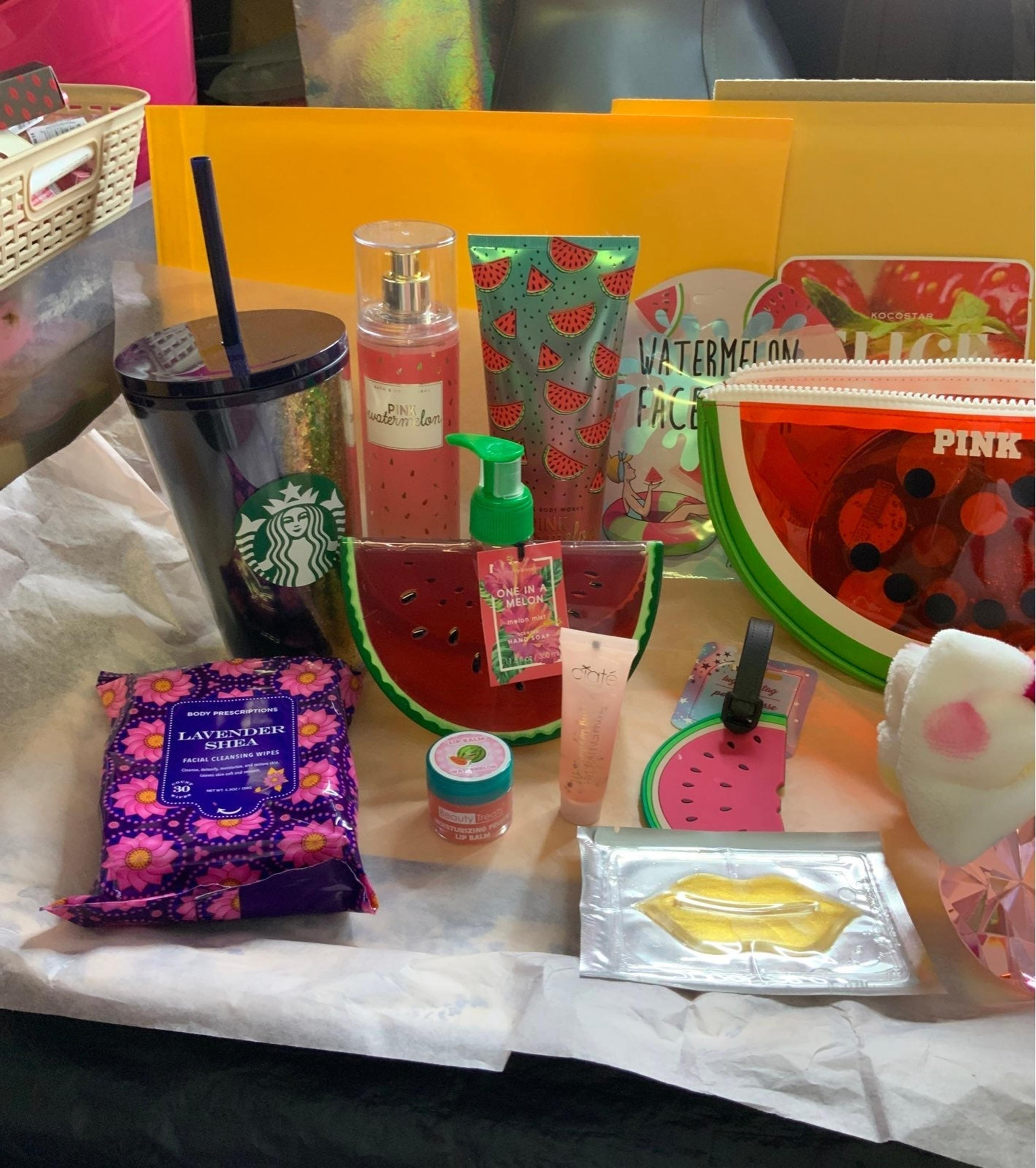 Watermelon bundles And Starbucks