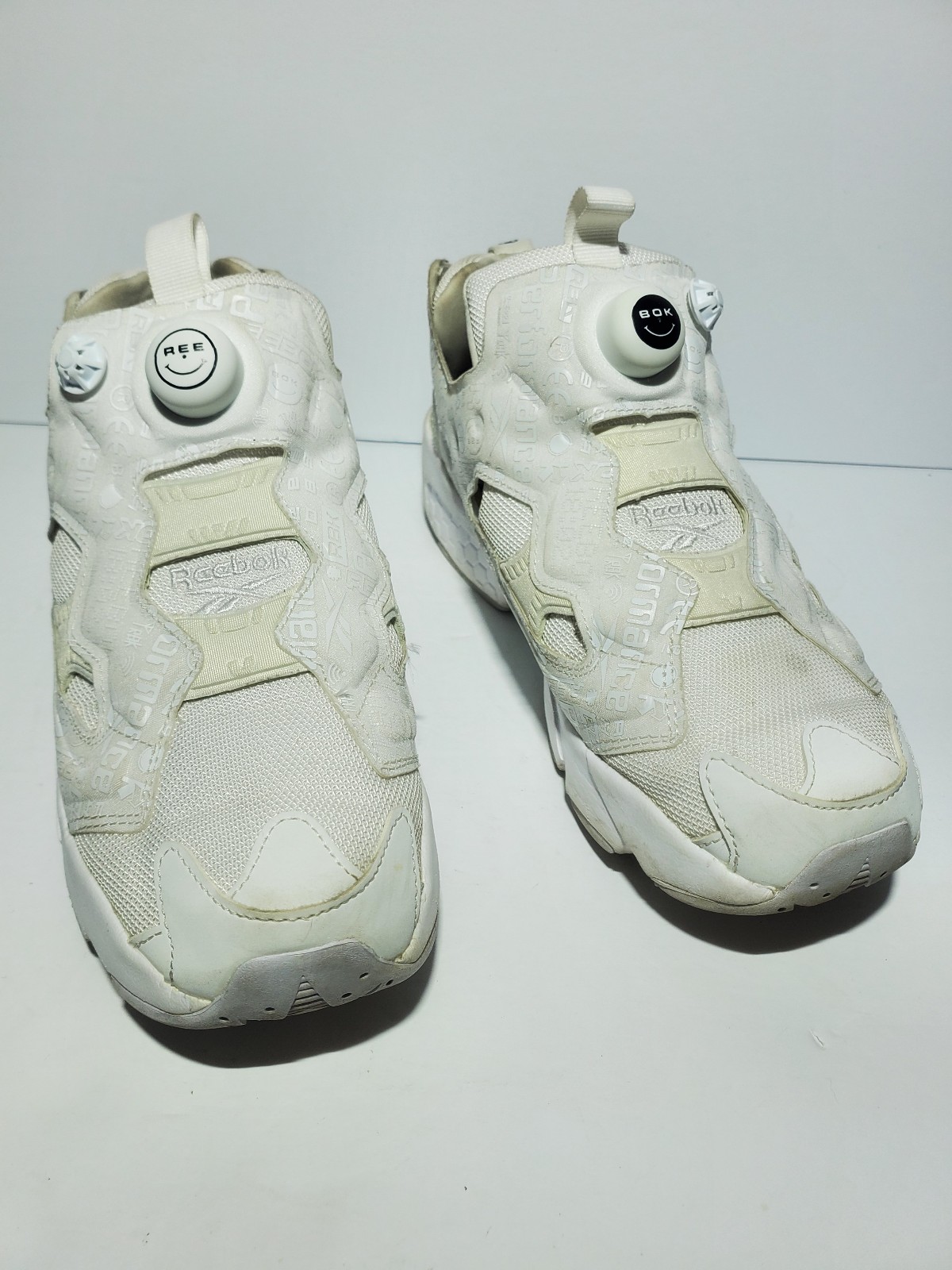 Vintage Reebok Instapump Fury Black Eye Patch White Rare Size 6.5 FY3075