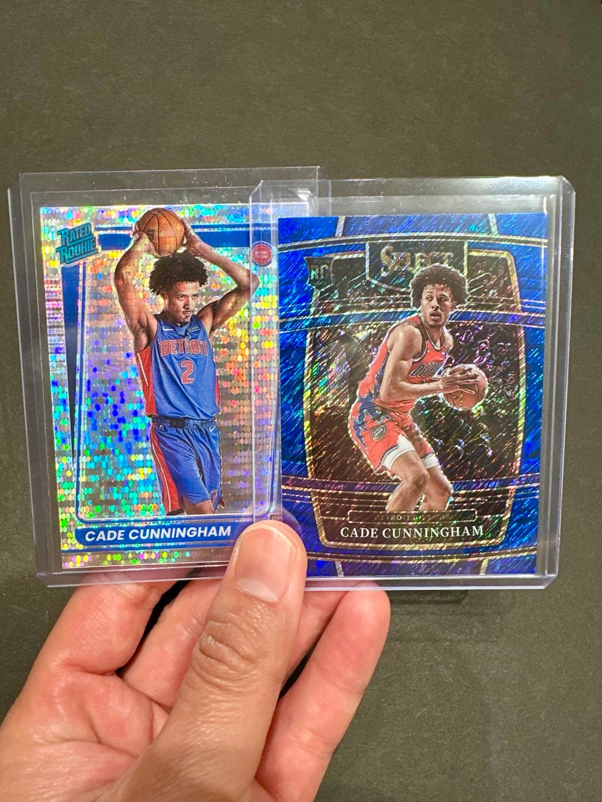 Cade Cunningham Rookie Exclusive Stock + Blue Shimmer Lot / NBA Detroit Pistons
