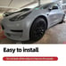 Tesla Model 3 Hub Caps in Bright Black