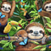 Diamond Art Club SLOTH PUZZLE Diamond Painting Kit