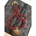 Michaela Frey Wille Gold Plated Aztec Egyptian Enamel Pendant Necklace Chain