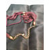 Michaela Frey Wille Gold Plated Aztec Egyptian Enamel Pendant Necklace Chain