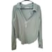 Free People Anakin Thermal Long Sleeve Top Size XS in Blue