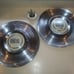 Two hubcaps Pontiac Star Chief 1955