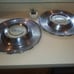 Two hubcaps Pontiac Star Chief 1955