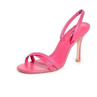 Larroude Annie Slingback Pink Heels