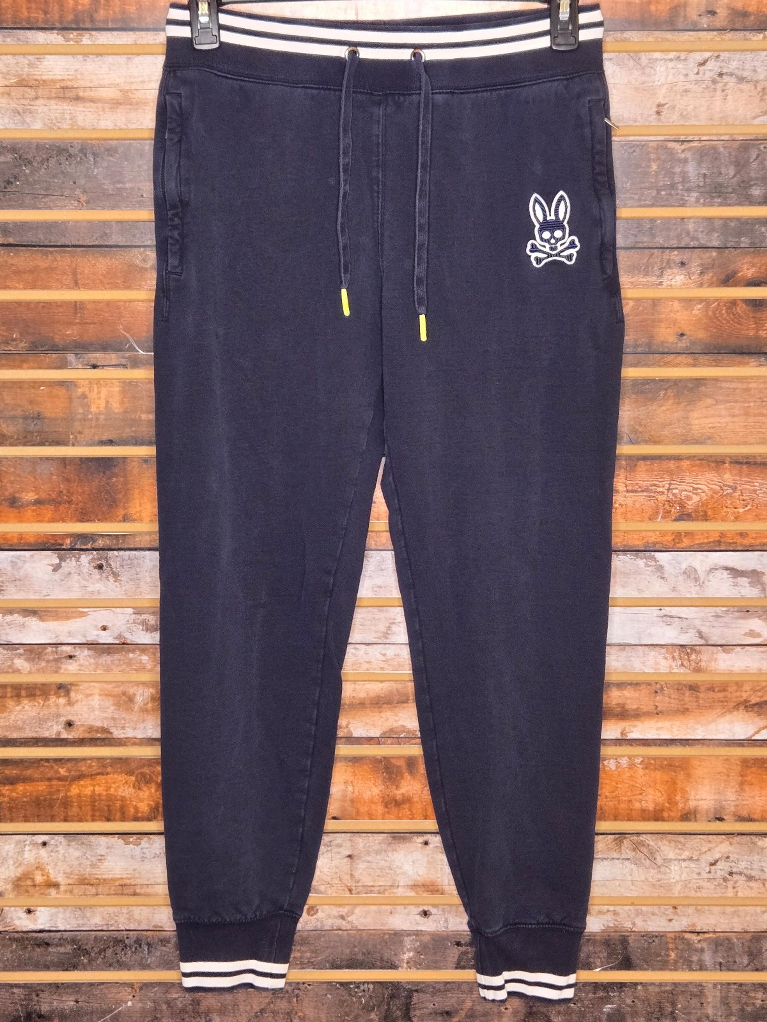 Navy Blue Jogger Sweatpants Small - Psycho Bunny