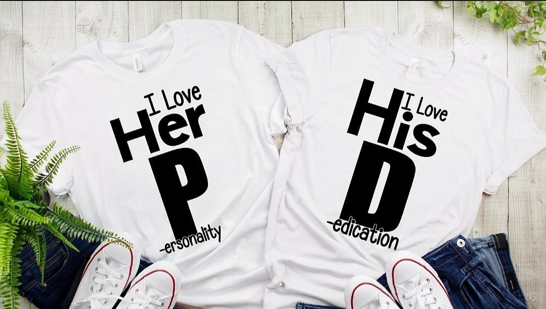Adorably funny couples t-shirts