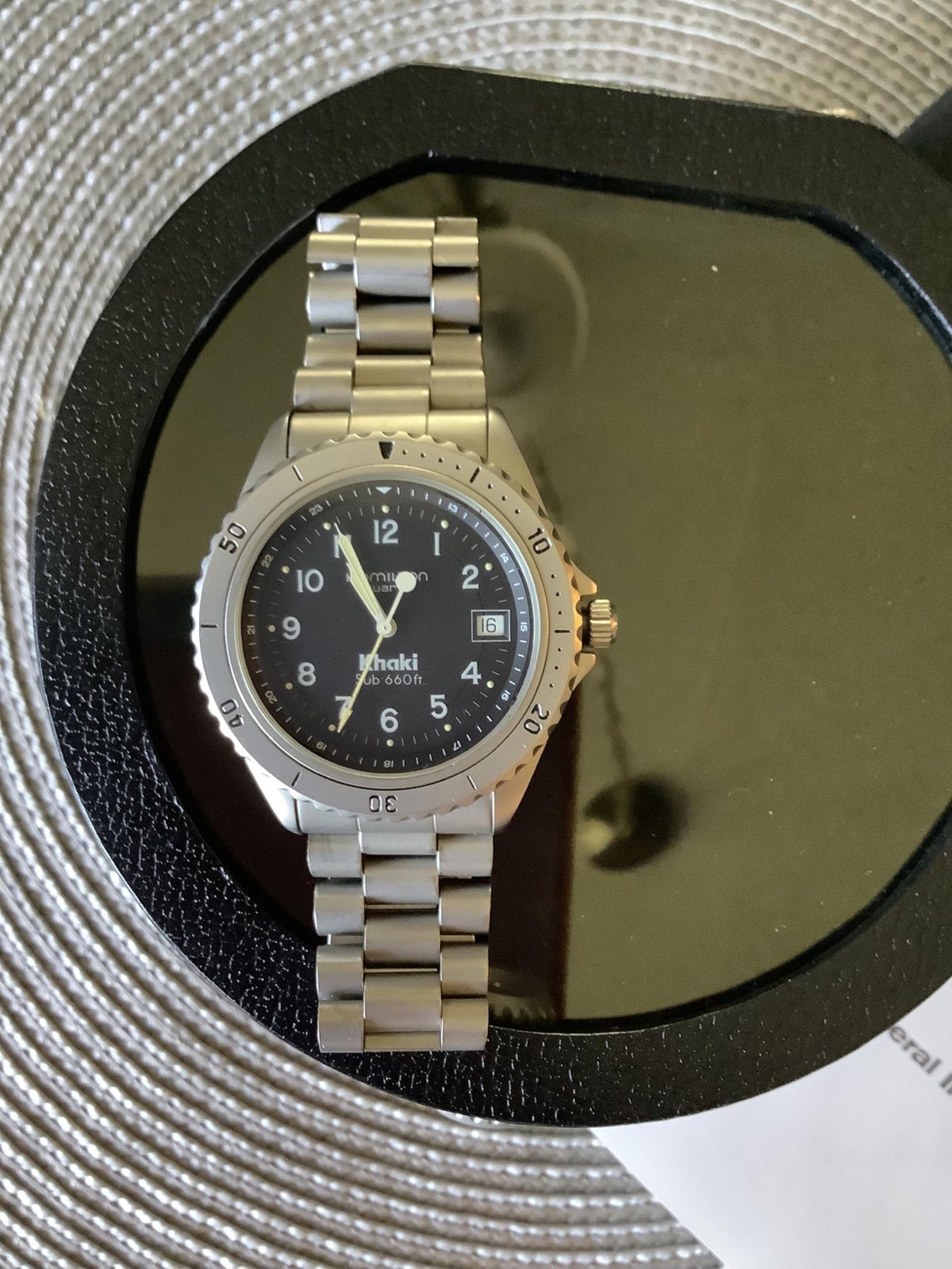 Mens HAMILTON stainless steel watch