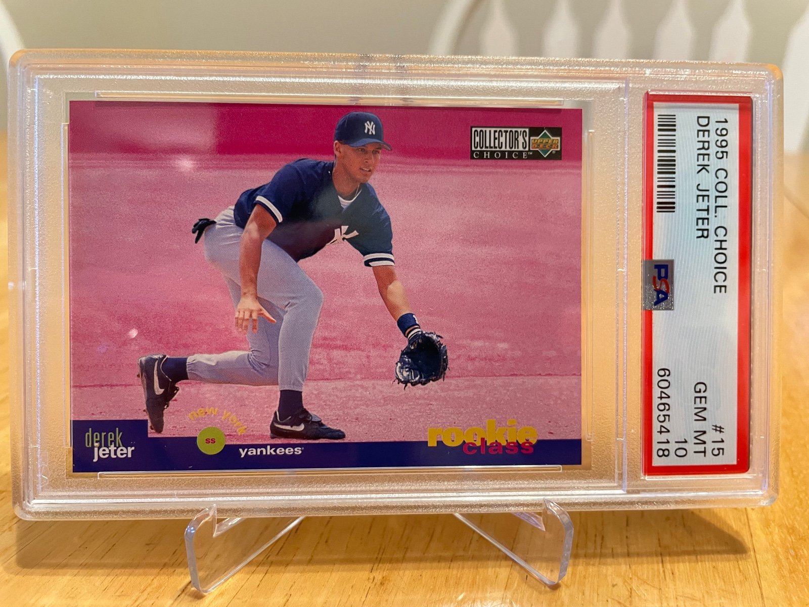 1995 Upper Deck Collector's Choice Derek Jeter #15 PSA 10 Yankees HOF