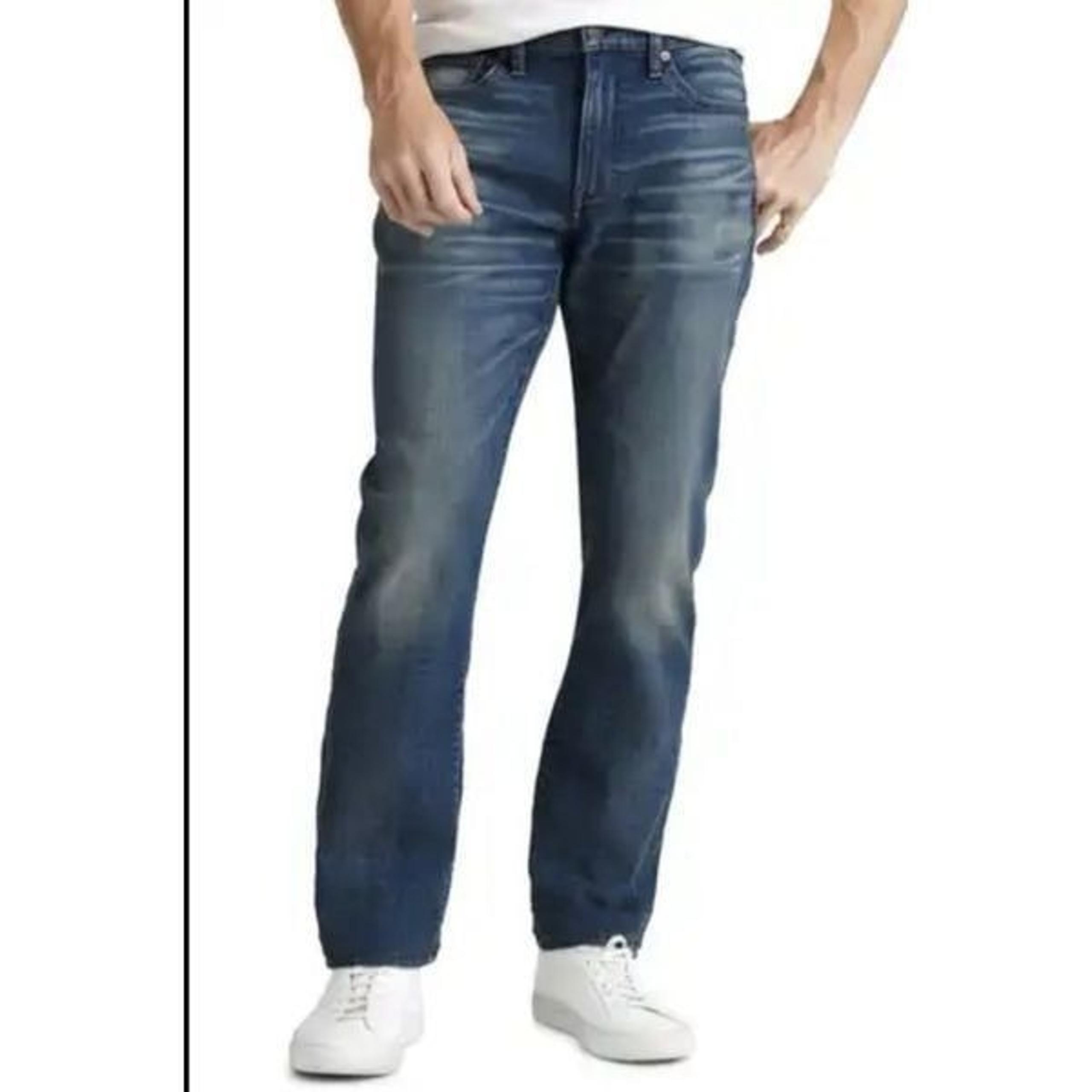 Carbon Boot  Men’s Relaxed Straight Leg Blue Denim Jeans Size 30x32