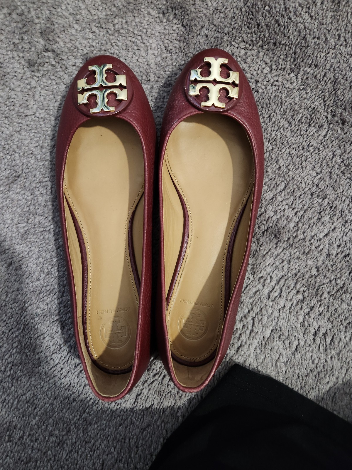 Tory Burch Claire Leather Ballet Flats