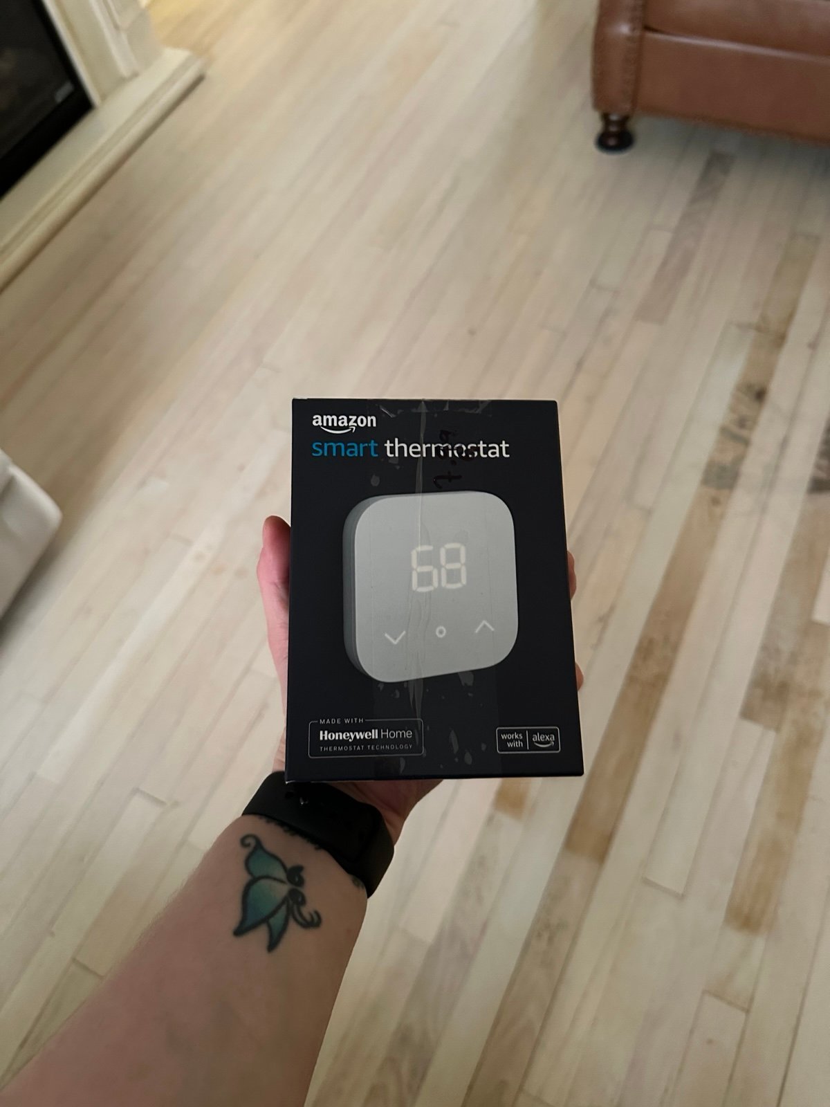 2 Amazon alexa thermostat (2 available for this price) new in box