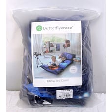 Butterfly Craze Galaxy Pillow Bed Cover 34 x 88 Fits 5 King Pillows Floor Bed