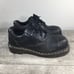 Vtg Dr. Doc Martens 0071 Gaucho England Black Leather Womens Steel Toe Shoes 7