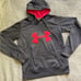 UNDER ARMOUR WOMENS SMALL GRAY COLD GEAR SEMI FITTED HOODIE