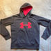 UNDER ARMOUR WOMENS SMALL GRAY COLD GEAR SEMI FITTED HOODIE