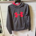 UNDER ARMOUR WOMENS SMALL GRAY COLD GEAR SEMI FITTED HOODIE
