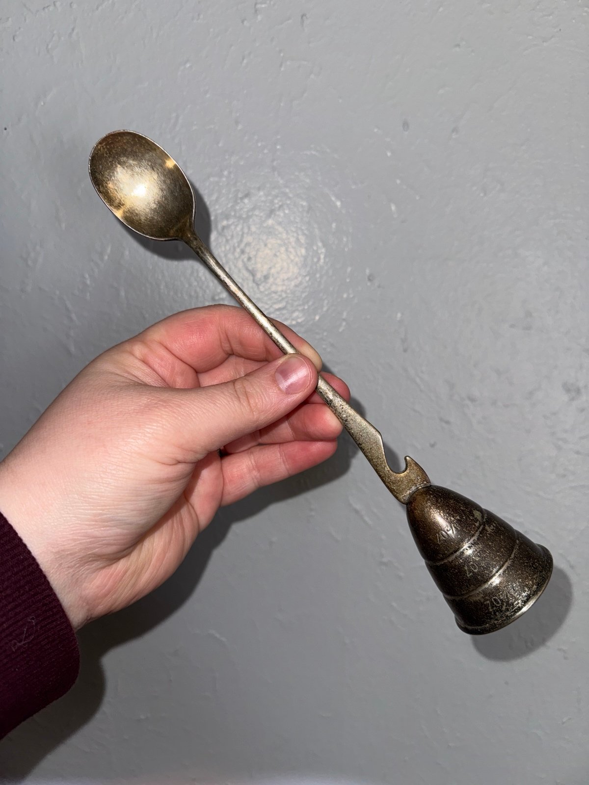 Napier Art Deco 3-in-1 Bar Spoon, Circa 1930s