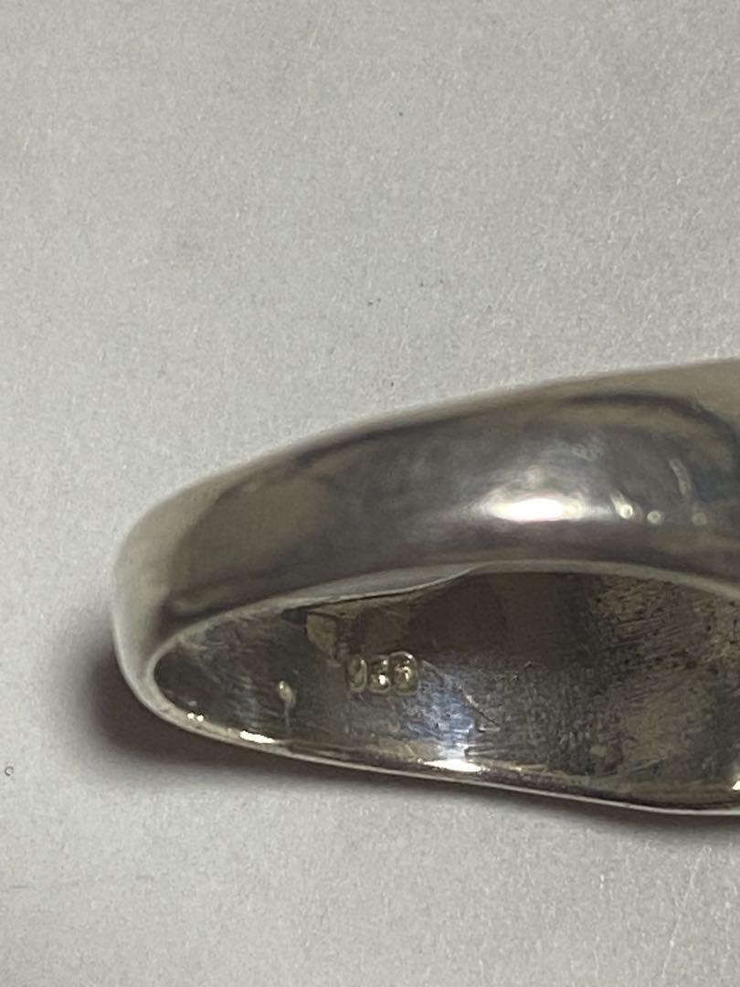 Nike Bootleg Silver 925 Ring, Size 16.5, Swoosh