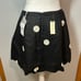 Aston Studio Trixie Linen Skirt in Nero/milk dot polka dot size 6 NEW