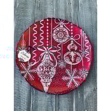 Handmade Glass Christmas Ornaments Bowl Dish Tray