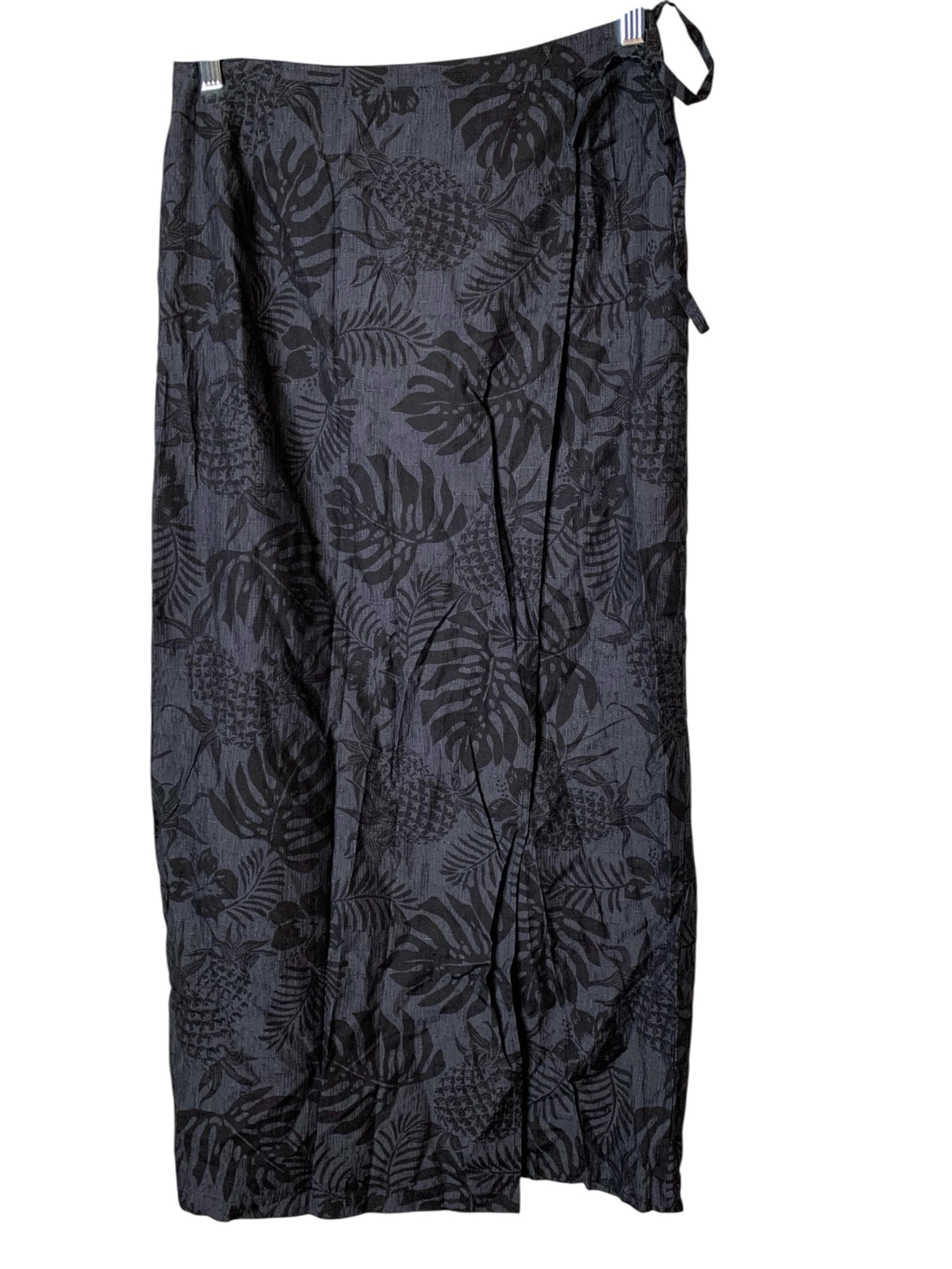 Tommy Bahama Tropical Silk Wrap Midi Skirt Size 8 Floral Beachy Vacation