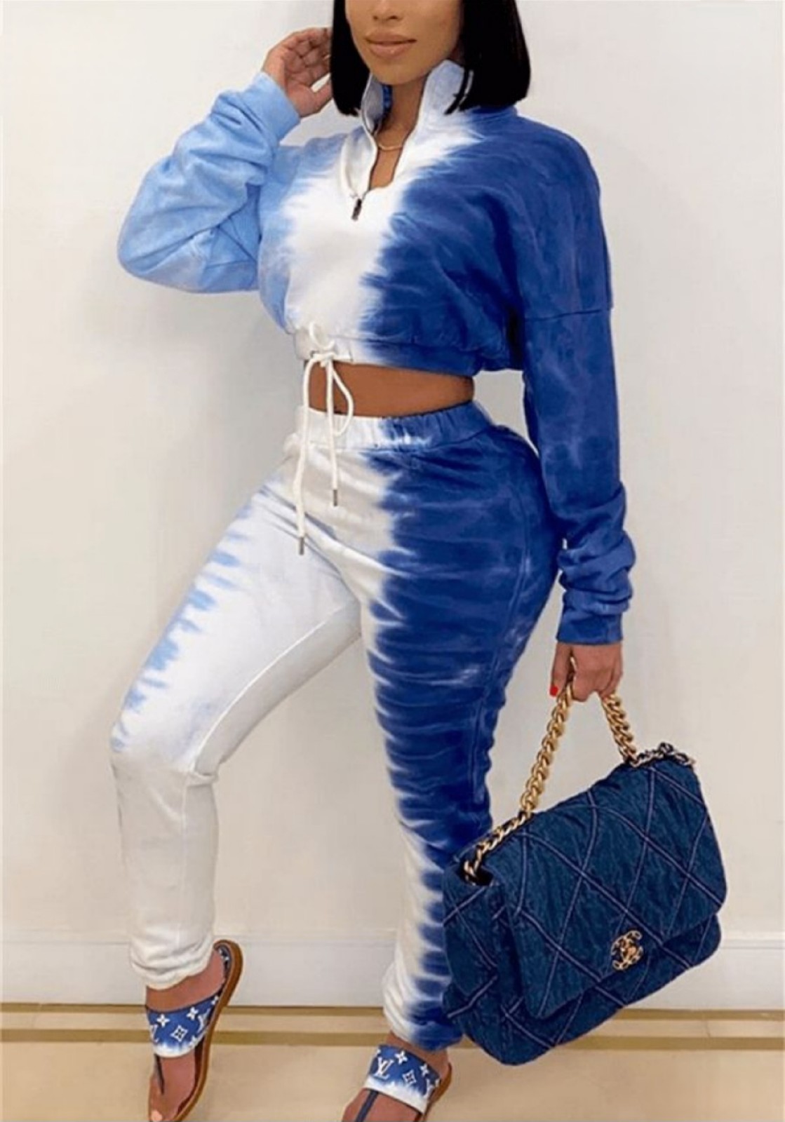 Women's Two Piece Tie Dye Tracksuit