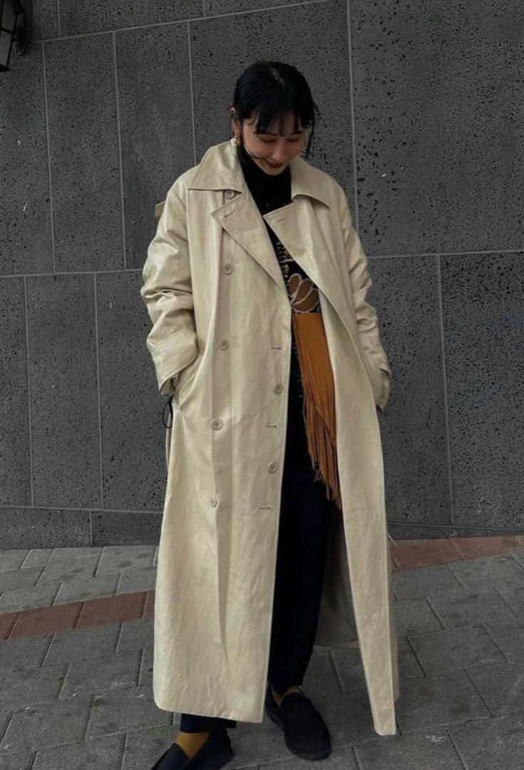 男の子向けプレゼント集結 RAFFINE Synthetic Leather Trench Coat ジャケット・アウター
