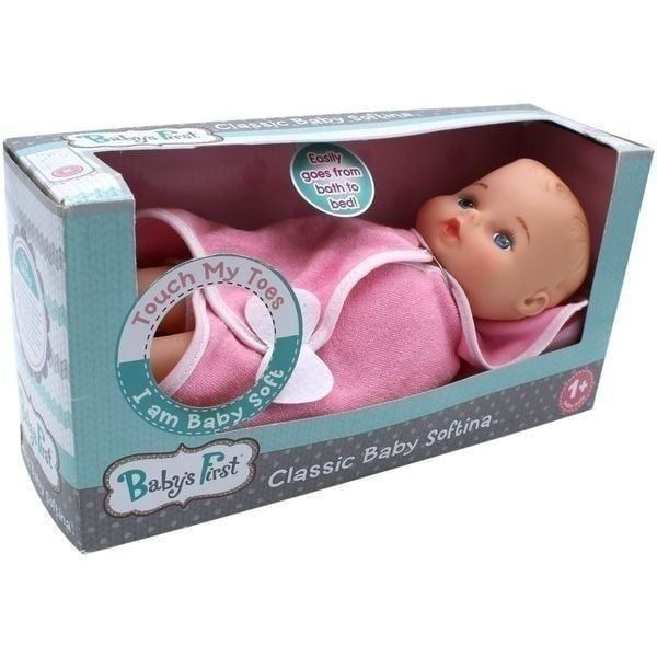 Baby's First Doll, Bathtime with Baby Softina, Machine Washable Doll, Lifelike