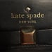 Kate Spade Black Leather Wallet w/bow, snap closure and ID window on back