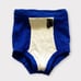 Jantzen wool swim trunks, vintage 30s/1930s, blue, Jantzen Embroidered swimmer
