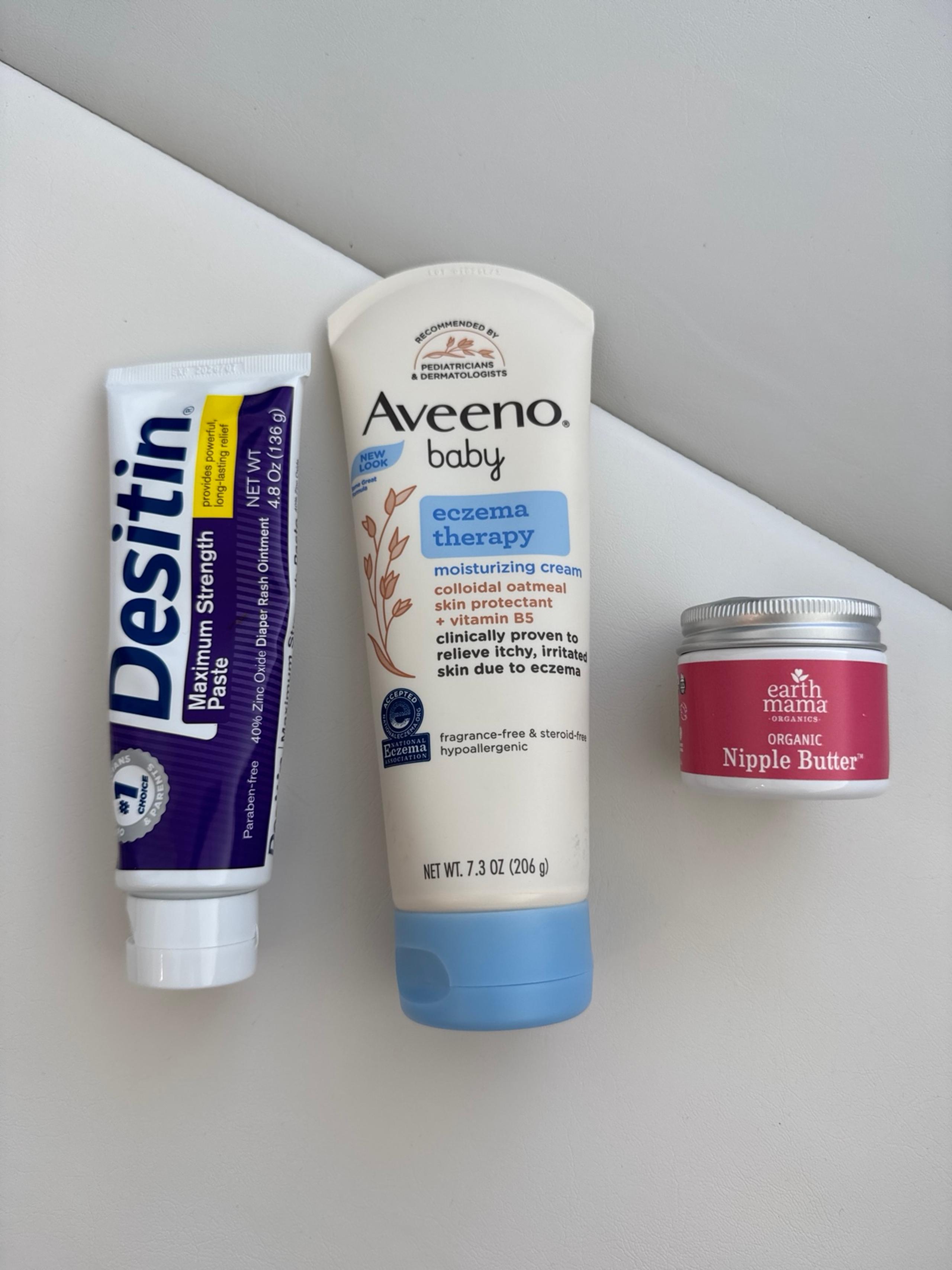 New MOM cream set - Nipple Butter, diaper cream, aveeno baby cream