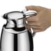 Alfi Pallas 1.0 L Glass Vacuum Chrome Plated Brass Thermal Dispenser Carafe, Met