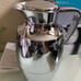 Alfi Pallas 1.0 L Glass Vacuum Chrome Plated Brass Thermal Dispenser Carafe, Met