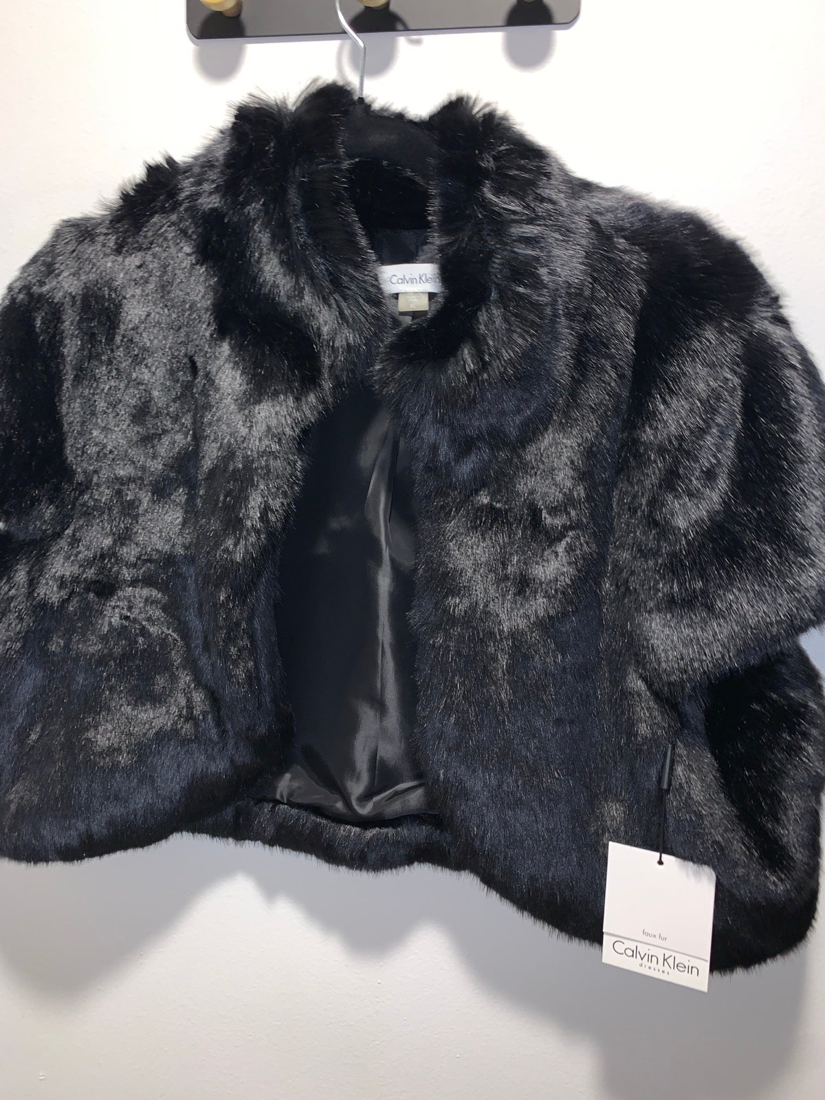 Calvin Klein Faux Fur Shrug -XL - NWT