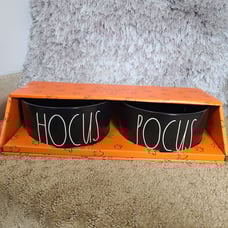 Rae Dunn dog bowls