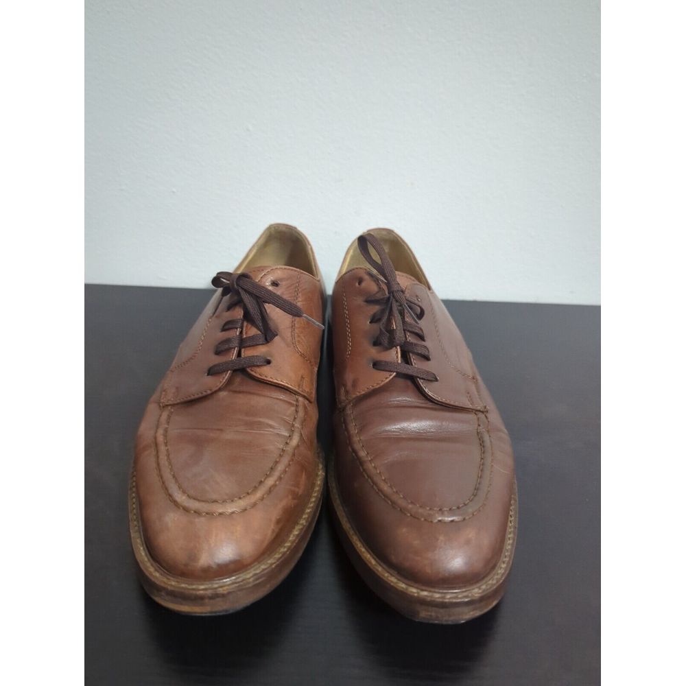 Polo Ralph Lauren Mens Leather Oxford Style Brown Loafers Dress Shoes Size 8