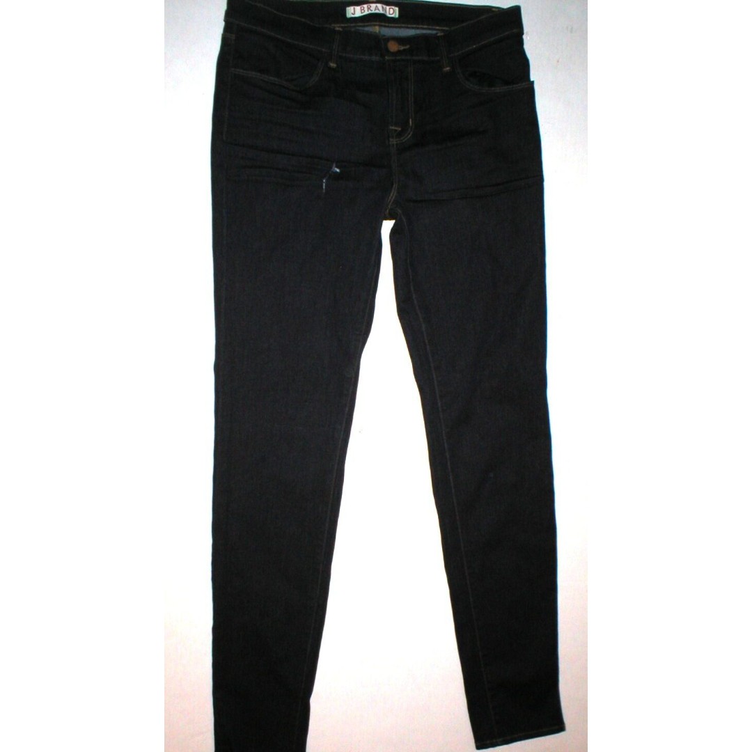 New J Brand Jeans Womens Mid rise Dark Starless 620 Super Skinny 30 30 X 31