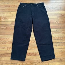 Vintage 90s Levi’s Silvertab Black Baggy Denim Jeans Size 38x30 Men Skater