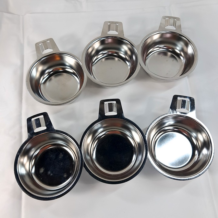 Egg Poacher Insert Cup set 6 Replacement stainless steel removable part