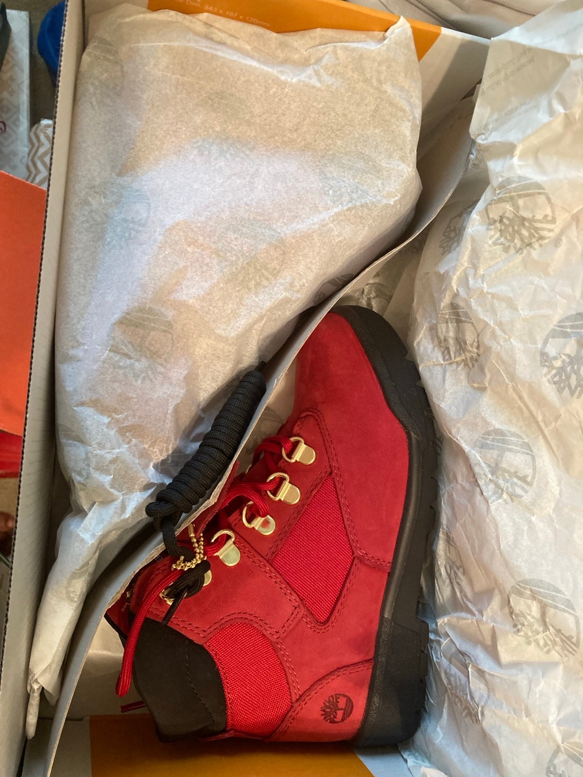 Timberland- Boys size 2 Red
