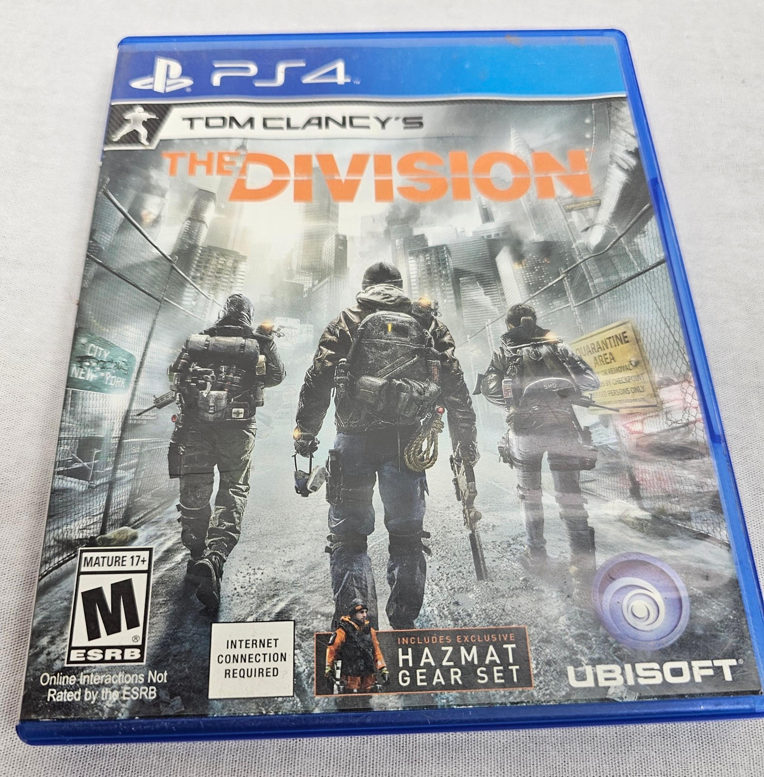 Sony PS4 Tom Clancy's The Division Game Disc w/Original Case & Insert Mint Disc