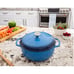 Lodge 6 Quart Enameled Cast Iron Dutch Oven Blue