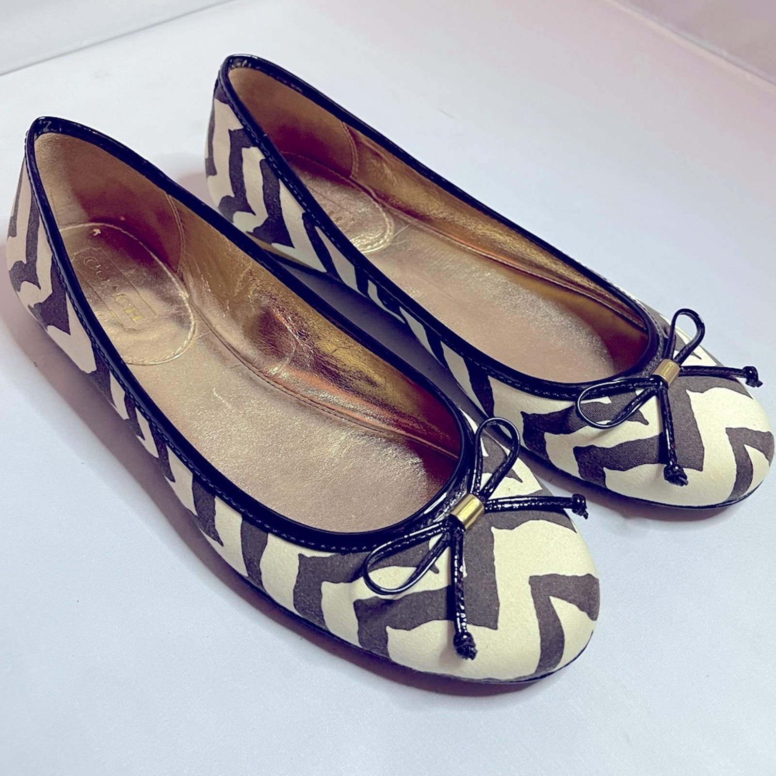 Coach Animal Print Flats